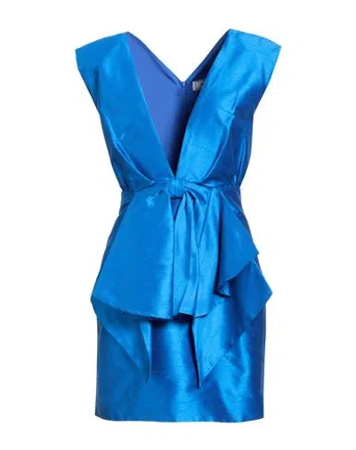 Jijil Woman Mini Dress Blue Size 8 Polyester