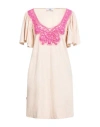 Jijil Woman Mini Dress Blush Size 8 Cotton In Neutral