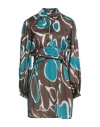Jijil Woman Mini Dress Brown Size 10 Polyester