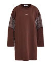 Jijil Woman Mini Dress Brown Size 8 Cotton, Polyester In Brown