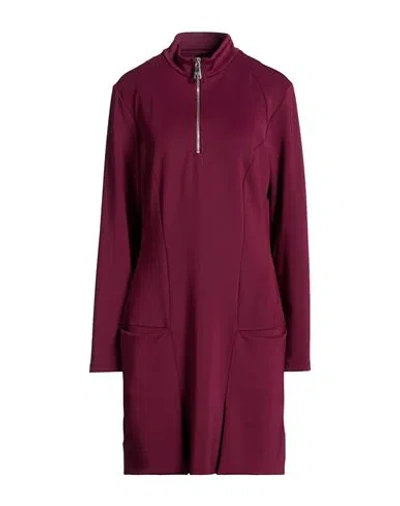 Jijil Woman Mini Dress Burgundy Size 10 Polyester, Elastane In Red