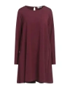 Jijil Woman Mini Dress Burgundy Size 4 Polyester, Elastane