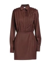 Jijil Woman Mini Dress Cocoa Size 10 Polyester, Viscose, Elastane In Brown