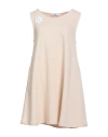 Jijil Woman Mini Dress Cream Size 8 Cotton, Polyester In Neutral