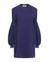 Jijil Woman Mini Dress Dark Purple Size 10 Cotton, Elastane