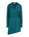 Jijil Woman Mini Dress Deep Teal Size 10 Polyester, Viscose, Elastane In Green