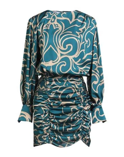 Jijil Woman Mini Dress Deep Teal Size 4 Polyester In Green