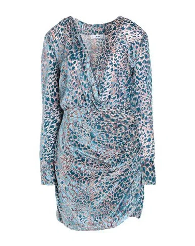 Jijil Woman Mini Dress Deep Teal Size 8 Viscose, Polyamide In Green