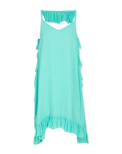 Jijil Woman Mini Dress Emerald Green Size 4 Polyester, Acetate, Pbt - Polybutylene Terephthalate