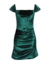 Jijil Woman Mini Dress Emerald Green Size 8 Polyester, Elastane