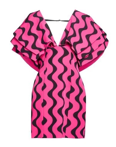 Jijil Woman Mini Dress Fuchsia Size 4 Polyester, Elastane In Pink
