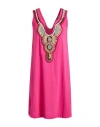 Jijil Woman Mini Dress Fuchsia Size 6 Cotton In Pink