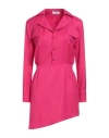 Jijil Woman Mini Dress Fuchsia Size 6 Polyester, Viscose, Elastane In Pink