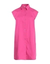 Jijil Woman Mini Dress Fuchsia Size 8 Cotton, Polyamide, Elastane In Pink