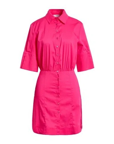 Jijil Woman Mini Dress Fuchsia Size 8 Cotton, Polyamide, Elastane In Pink