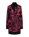 Jijil Woman Mini Dress Fuchsia Size 8 Cotton, Polyester, Acetate, Silk In Pink