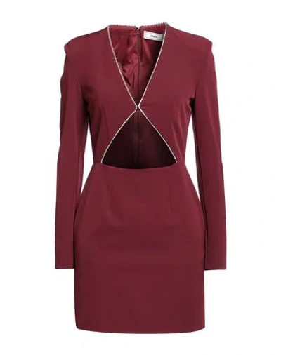 Jijil Woman Mini Dress Garnet Size 4 Polyester, Elastane In Red