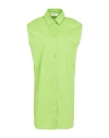 Jijil Woman Mini Dress Green Size 8 Cotton, Polyamide, Elastane