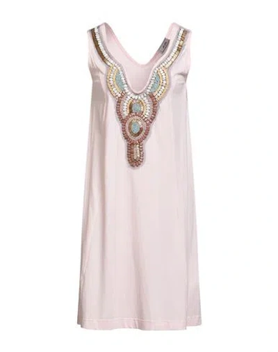 Jijil Woman Mini Dress Light Pink Size 8 Cotton
