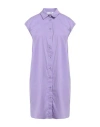 Jijil Woman Mini Dress Lilac Size 8 Cotton, Polyamide, Elastane In Purple