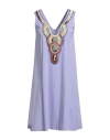 Jijil Woman Mini Dress Lilac Size 8 Cotton In Purple