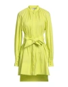 Jijil Woman Mini Dress Lime Green Size 2 Cotton, Polyamide, Elastane
