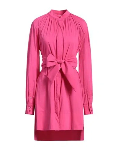Jijil Woman Mini Dress Magenta Size 8 Cotton, Polyamide, Elastane In Pink