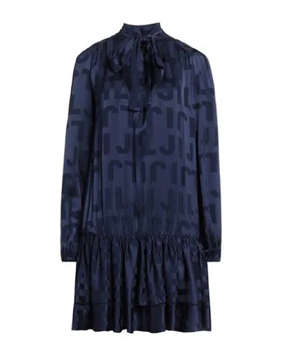 Jijil Woman Short Dress Navy Blue Size 8 Viscose