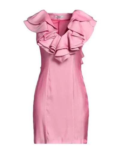 Jijil Woman Mini Dress Pink Size 6 Viscose, Polyester