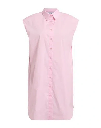 Jijil Woman Mini Dress Pink Size 8 Cotton, Polyamide, Elastane