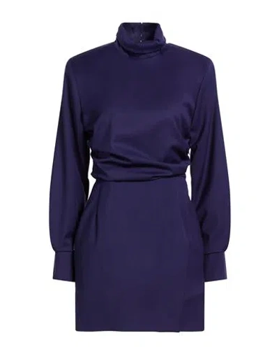 Jijil Woman Mini Dress Purple Size 10 Polyester, Viscose, Elastane In Multi