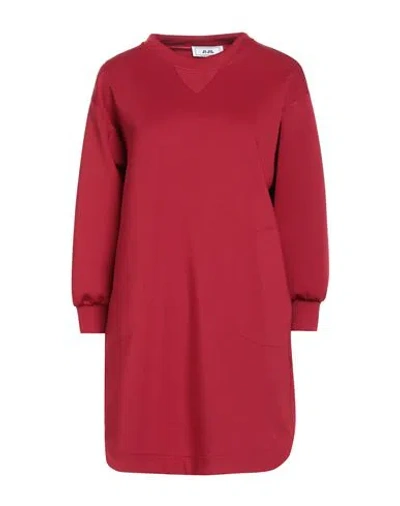 Jijil Woman Mini Dress Red Size 8 Polyester, Elastane
