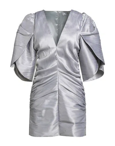 Jijil Woman Mini Dress Silver Size 8 Polyester