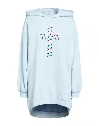 Jijil Woman Mini Dress Sky Blue Size 8 Cotton