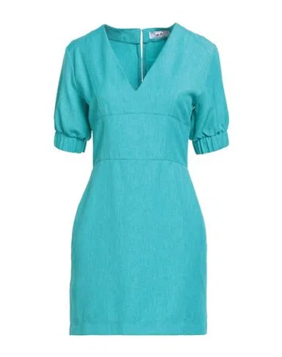 Jijil Woman Mini Dress Turquoise Size 4 Polyester In Multi