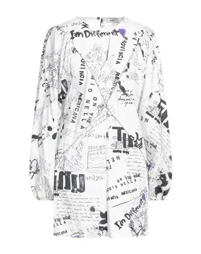 Jijil Woman Short Dress White Size 8 Cotton