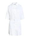 Jijil Woman Mini Dress White Size 8 Cotton, Polyamide, Elastane In White