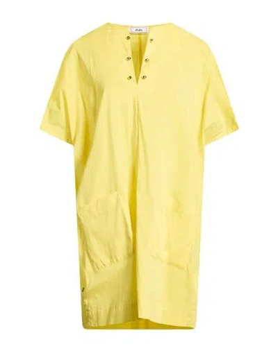 Jijil Woman Mini Dress Yellow Size 6 Cotton, Polyamide, Elastane In Multi