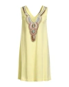 Jijil Woman Mini Dress Yellow Size 8 Cotton