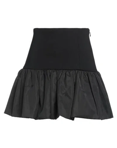 Jijil Woman Mini Skirt Black Size 2 Polyester, Cotton In Black