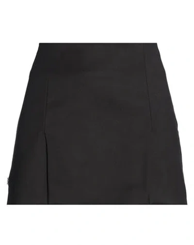 Jijil Woman Mini Skirt Black Size 8 Polyester, Viscose, Elastane