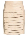 Jijil Woman Mini Skirt Blush Size 8 Polyester, Polyurethane Coated In Multi