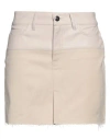 Jijil Woman Mini Skirt Cream Size 27 Cotton, Elastane, Polyurethane In White