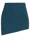 Jijil Woman Mini Skirt Deep Teal Size 4 Polyester, Elastane In Green