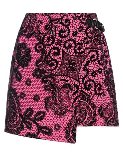 Jijil Woman Mini Skirt Fuchsia Size 4 Cotton, Polyester In Pink
