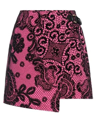Jijil Woman Mini Skirt Fuchsia Size 8 Cotton, Polyester In Pink