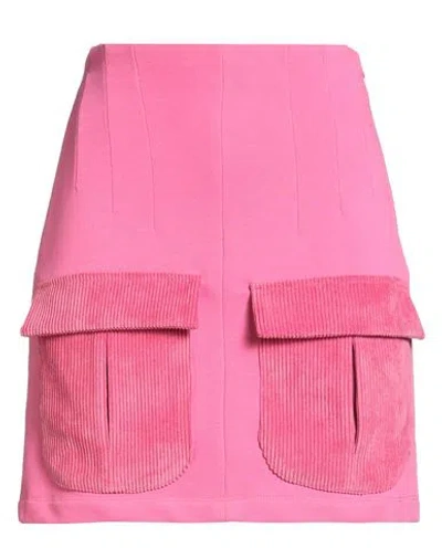 Jijil Woman Mini Skirt Fuchsia Size 8 Polyester, Polyamide, Elastane In Pink