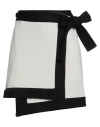 Jijil Woman Mini Skirt Ivory Size 6 Viscose, Polyester, Elastane In Black