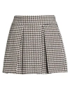 Jijil Woman Mini Skirt Ivory Size 8 Polyester, Wool