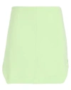 Jijil Woman Mini Skirt Light Green Size 8 Cotton, Polyester In Green